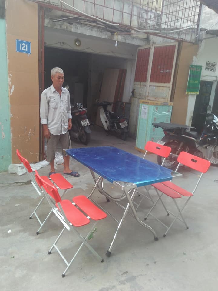 Bộ Bàn Ăn Inox Tiện lợi